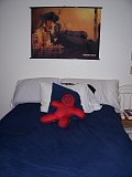 Where the magic happens ;) Spike Spiegel watches me sleep, he's such a stalker. 